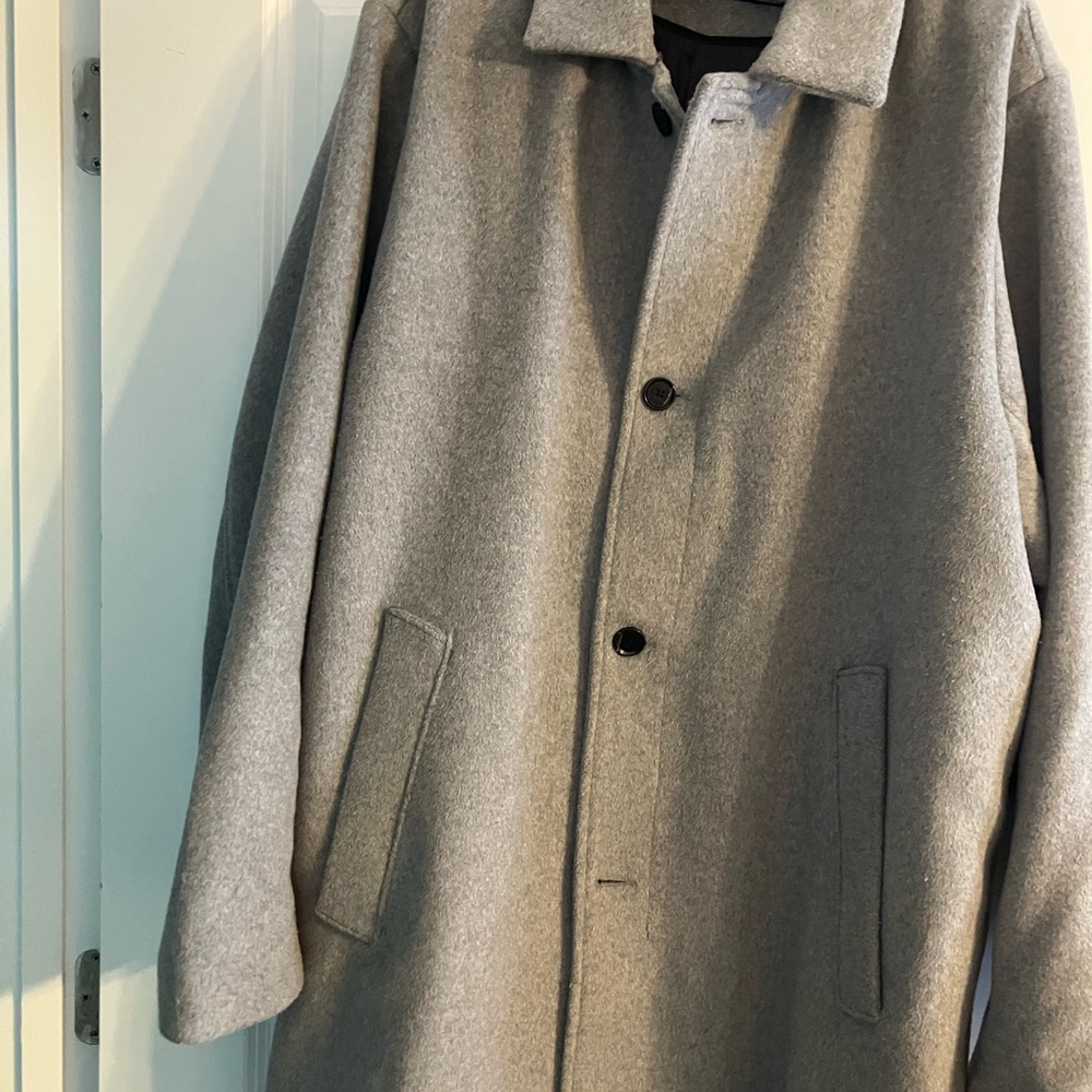 Abercrombie & Fitch Light Gray Trench Coat
